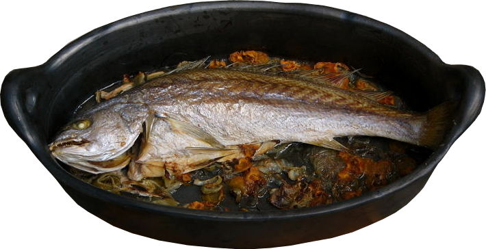 plat ovale en terre cuite AD