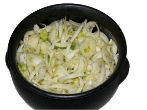 exemple de cuisson douce : cuisson à l'étouffée du fenouil