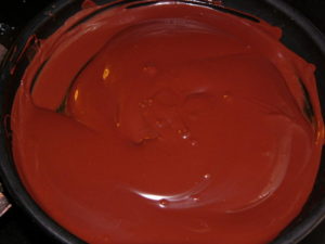 chocolat fondu à la poêle Oyera chocolat fondu à la poêle Oyera