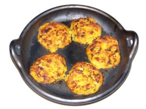 galettes de morue, pommes de terre et butternut