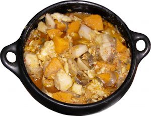 ragoût de morue à la butternut et l'eddoe