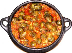 choux de Bruxelles aux légumineuses